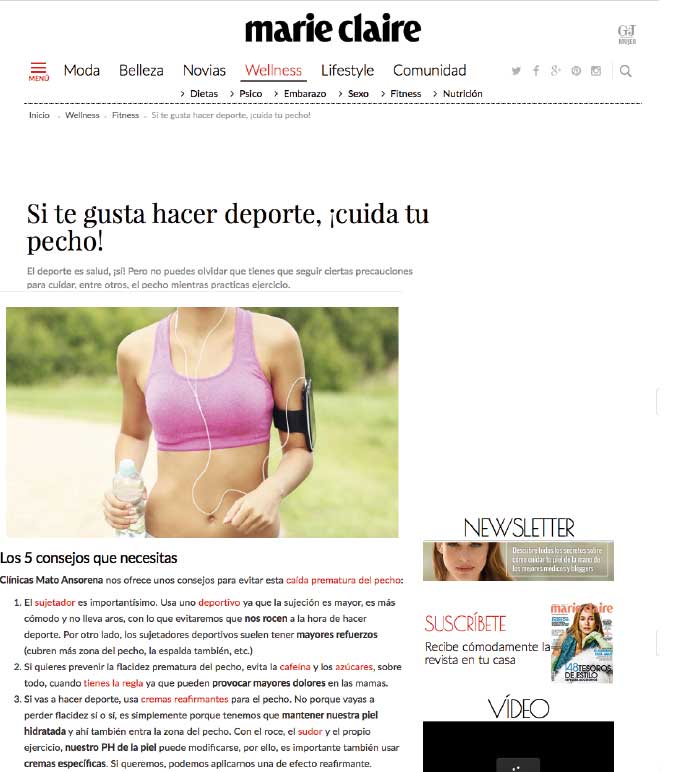 ¡Cuida tu pecho si te gusta hacer deporte! 