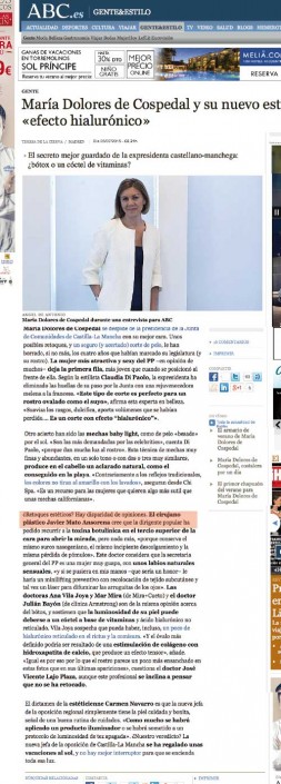 María Dolores de Cospedal y su nuevo estilismo «efecto hialurónico» María Dolores de Cospedal y su nuevo estilismo «efecto hialurónico»